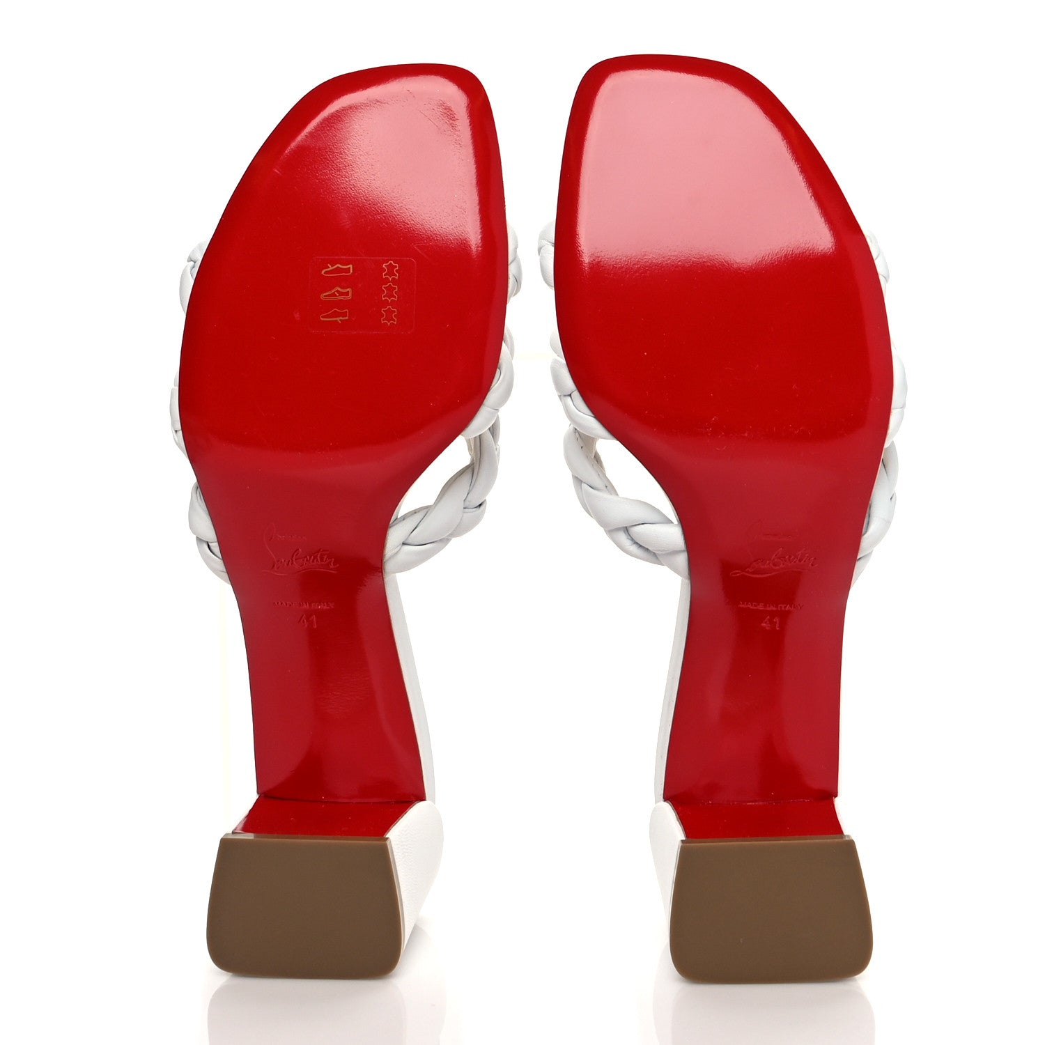 Christian Louboutin Nappa Marmela Mules 41 Bianco 5 of 8