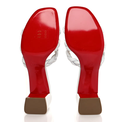 Christian Louboutin Nappa Marmela Mules 41 Bianco 5 of 8