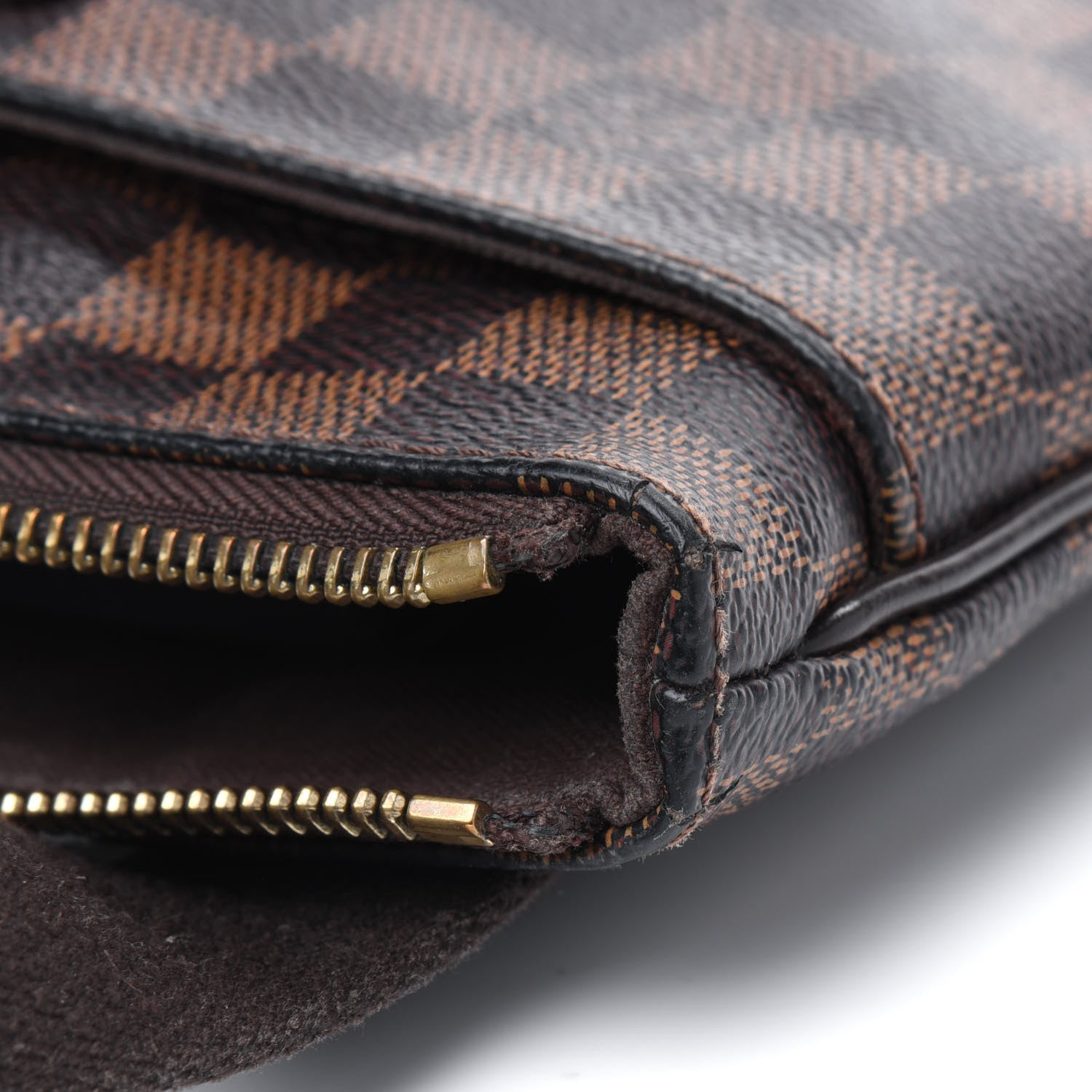 Louis Vuitton Damier Ebene Brooklyn Flat Pochette 16 of 17