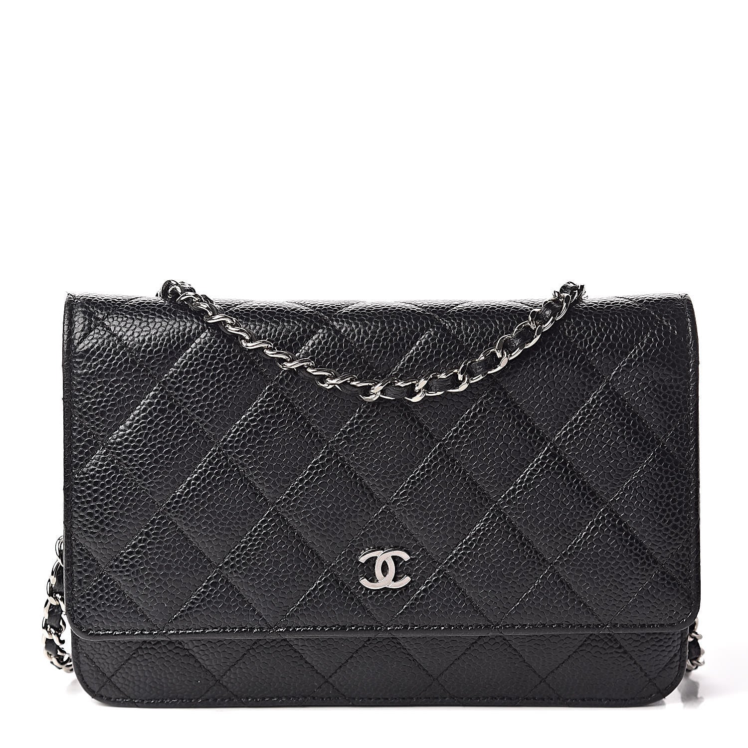 Chanel Caviar Quilted Wallet On Chain WOC Black 1 of 10