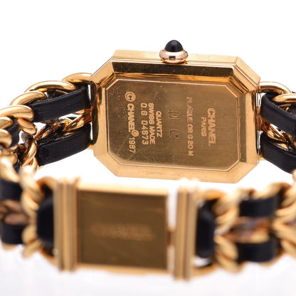 Chanel Stainless Steel Lambskin 20mm Chain Premiere Quartz Watch Gold M 6 of 6