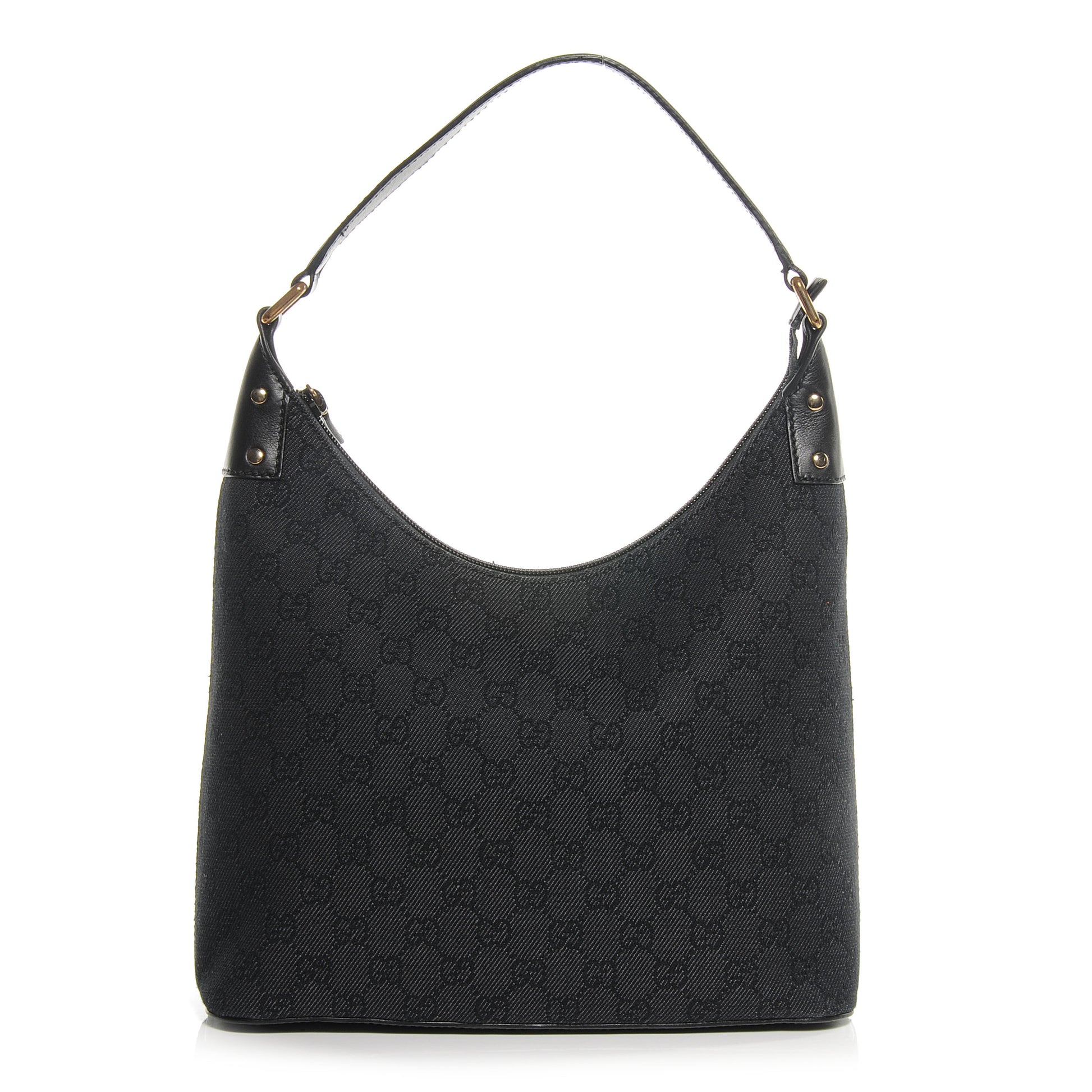 Gucci Monogram Shoulder Bag Black 1 of 7