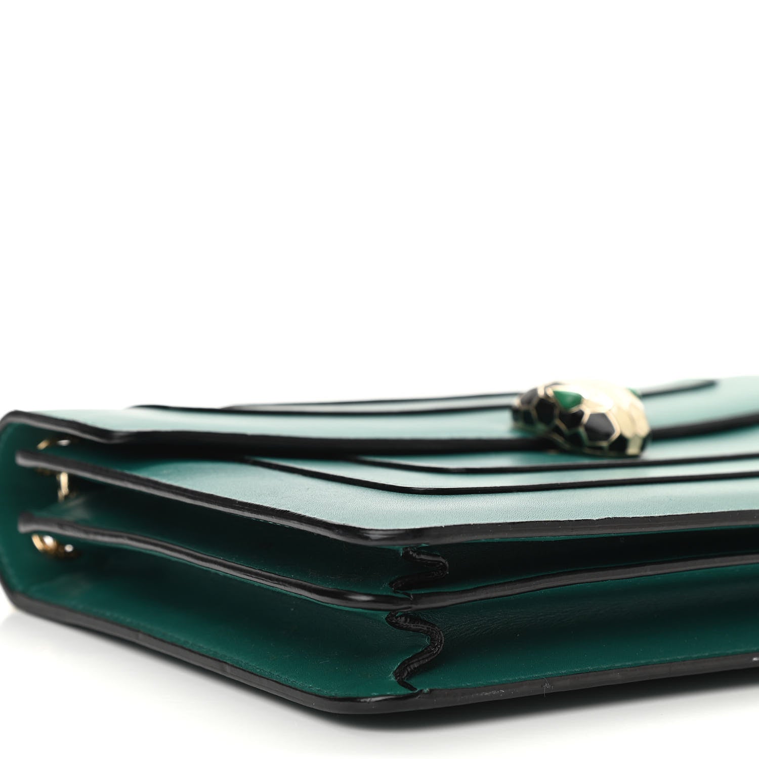Bulgari Calfskin Serpenti Forever Shoulder Bag Emerald Green 8 of 9