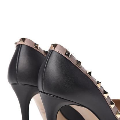 Valentino Garavani Nappa Rockstud 100mm Pumps 39 Black Poudre 11 of 13
