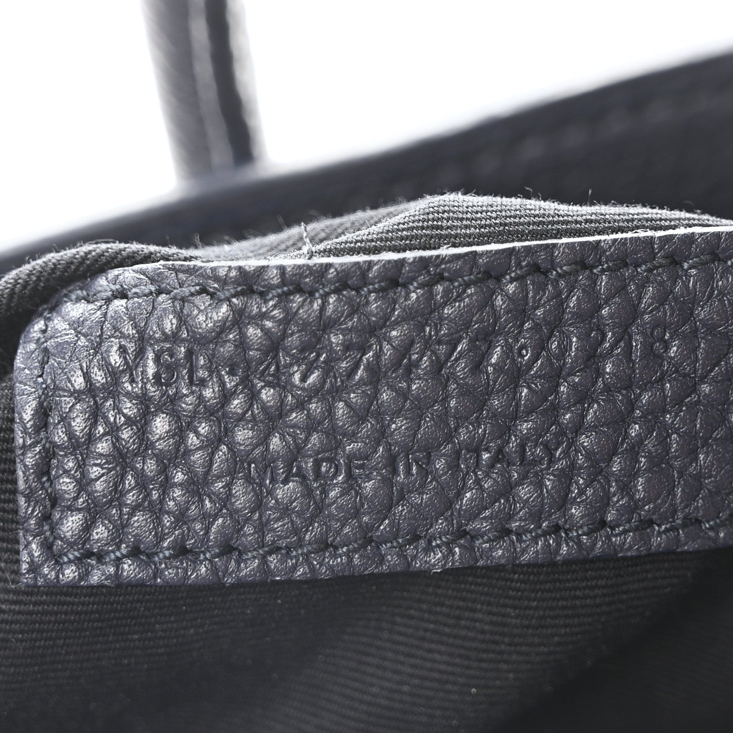 Saint Laurent Grained Calfskin Baby Supple Sac De Jour Navy 7 of 10