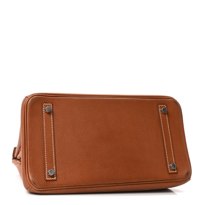 Hermes Natural Barenia Faubourg Birkin 30 Fauve 4 of 10