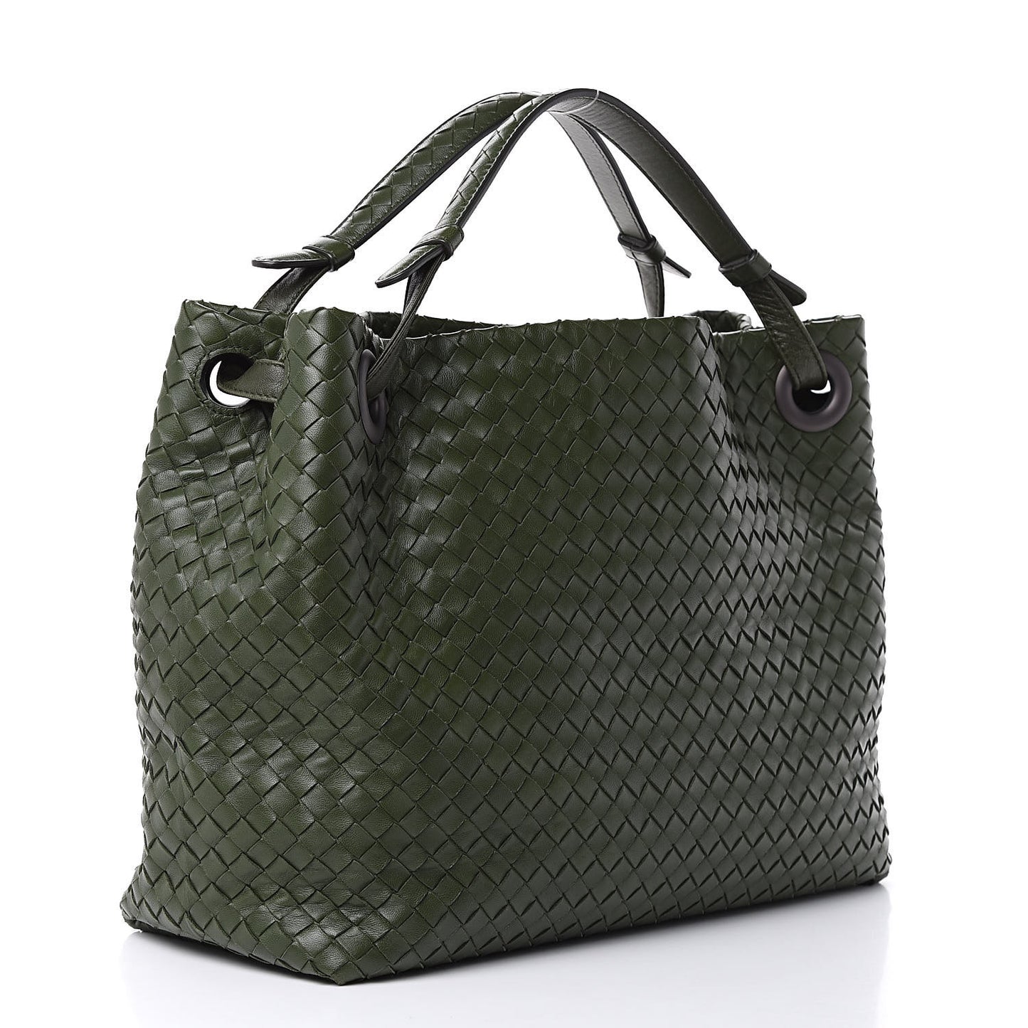 Nappa Intrecciato Bella Tote Moss