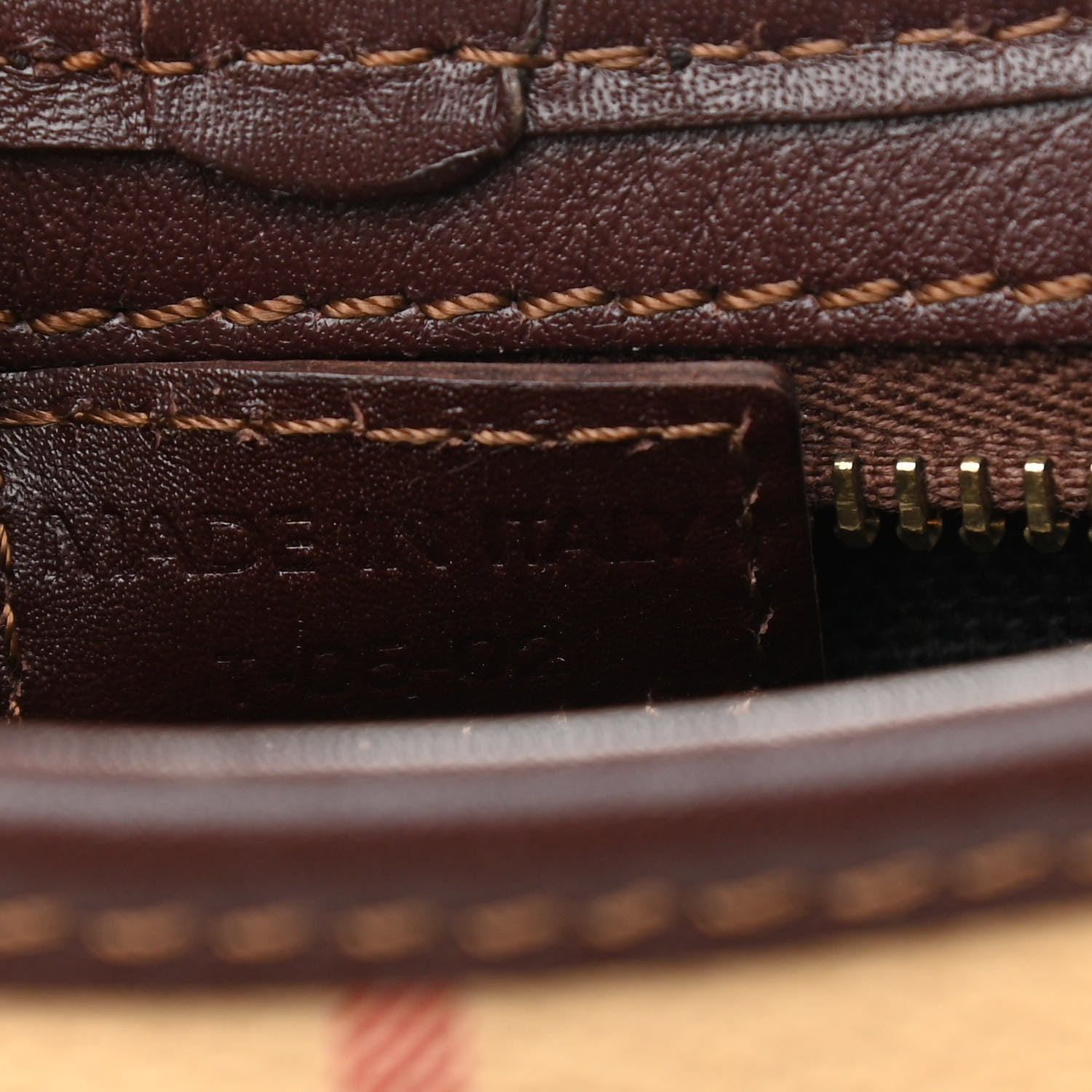 Burberry Haymarket Check Buckle Crossbody Bag Chocolate 7 of 13