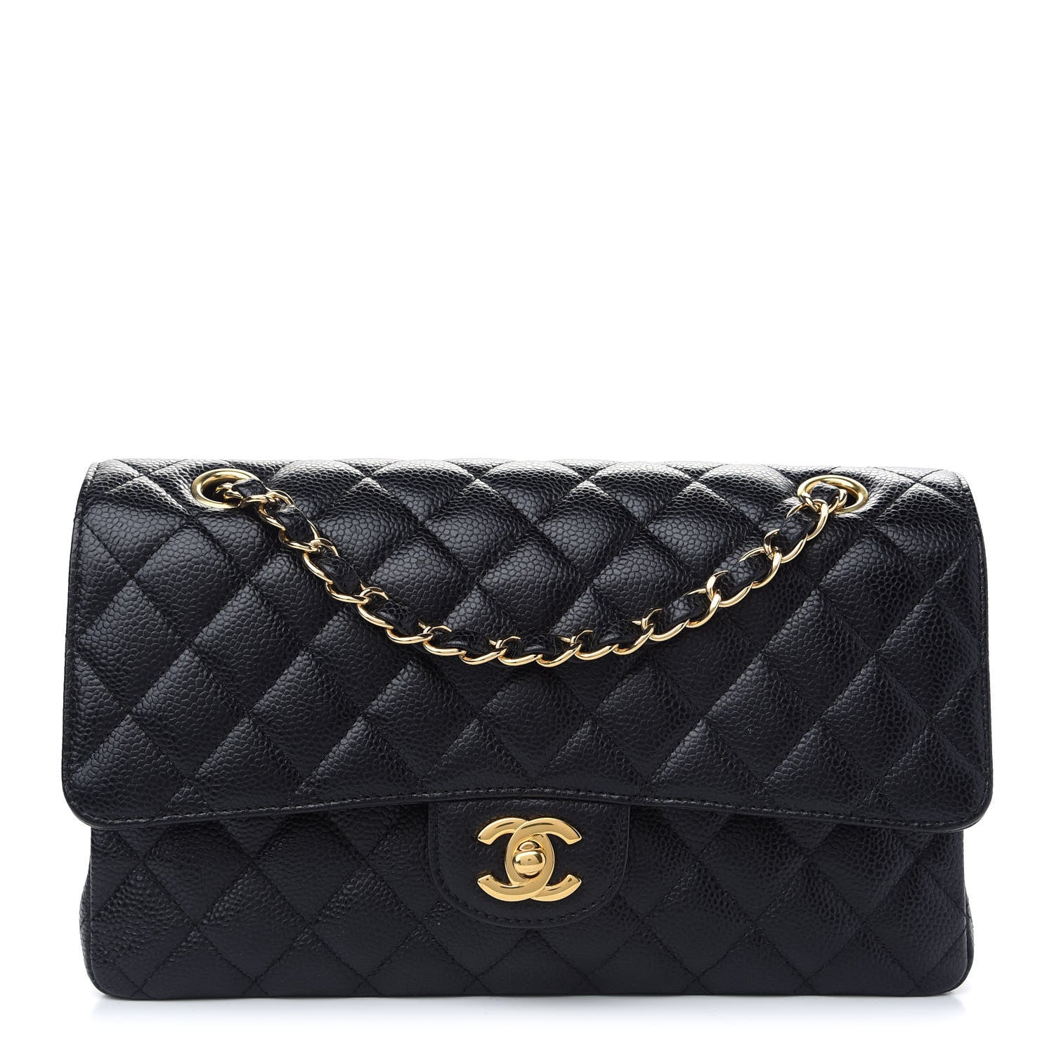 Chanel Caviar Quilted Medium Double Flap Black 1 of 9