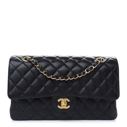 Chanel Caviar Quilted Medium Double Flap Black 1 of 9