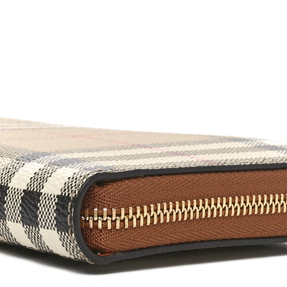 Burberry Vintage Check Elmore Zip Around Wallet Brown 9 of 10