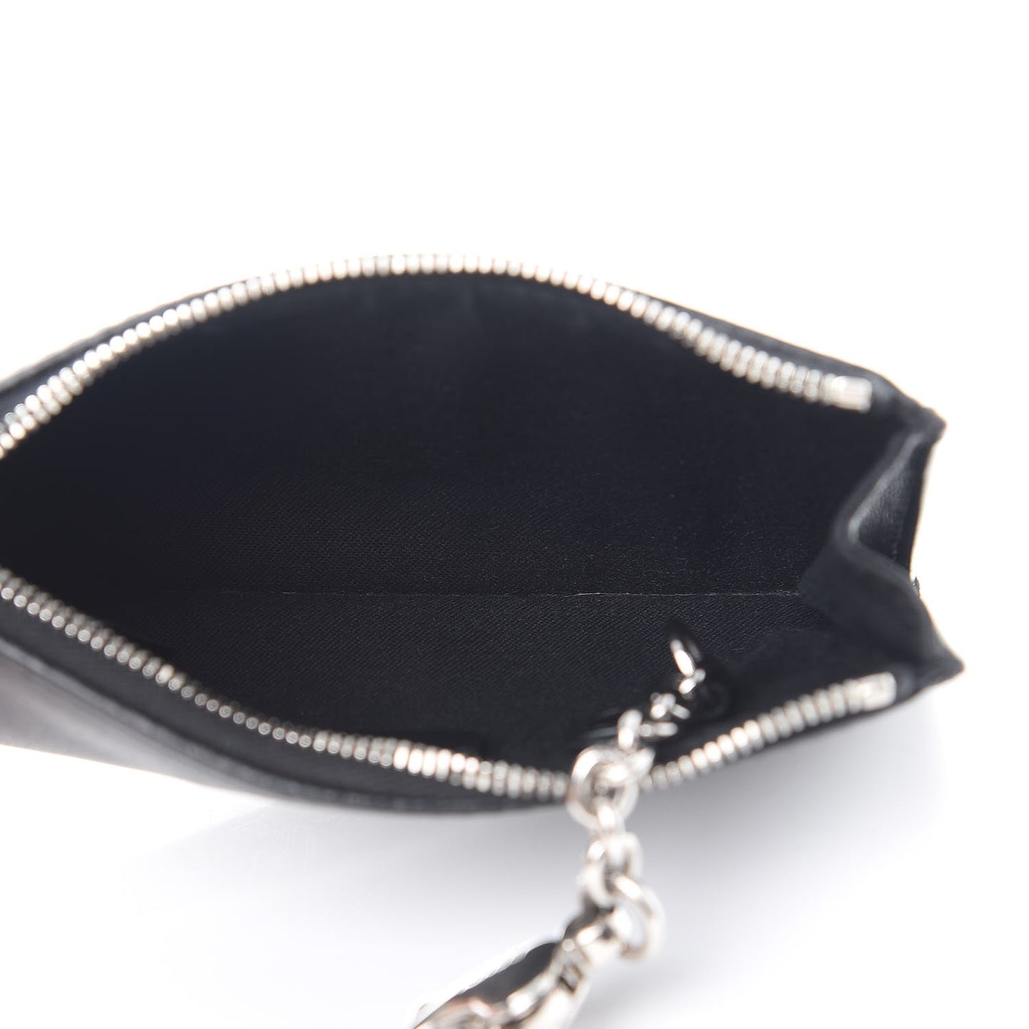 Vitello Elite Heart Coin Pouch Key Case Black