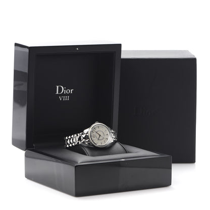 Christian Dior Stainless Steel Diamond Mother of Pearl 32mm Dior VIII Montaigne Quartz Watch 7 of 7