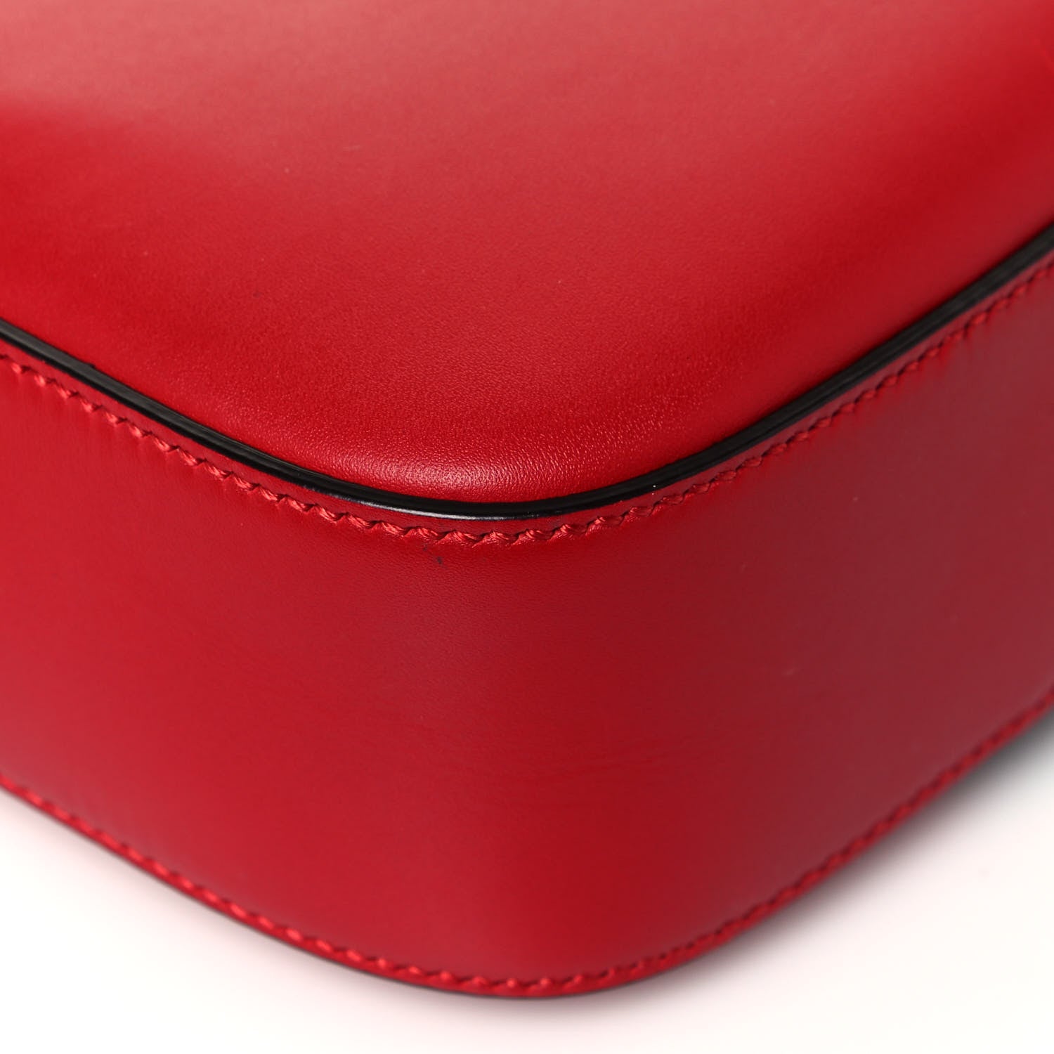 Gucci Calfskin Web Small Webby Bee Shoulder Bag Red 7 of 14