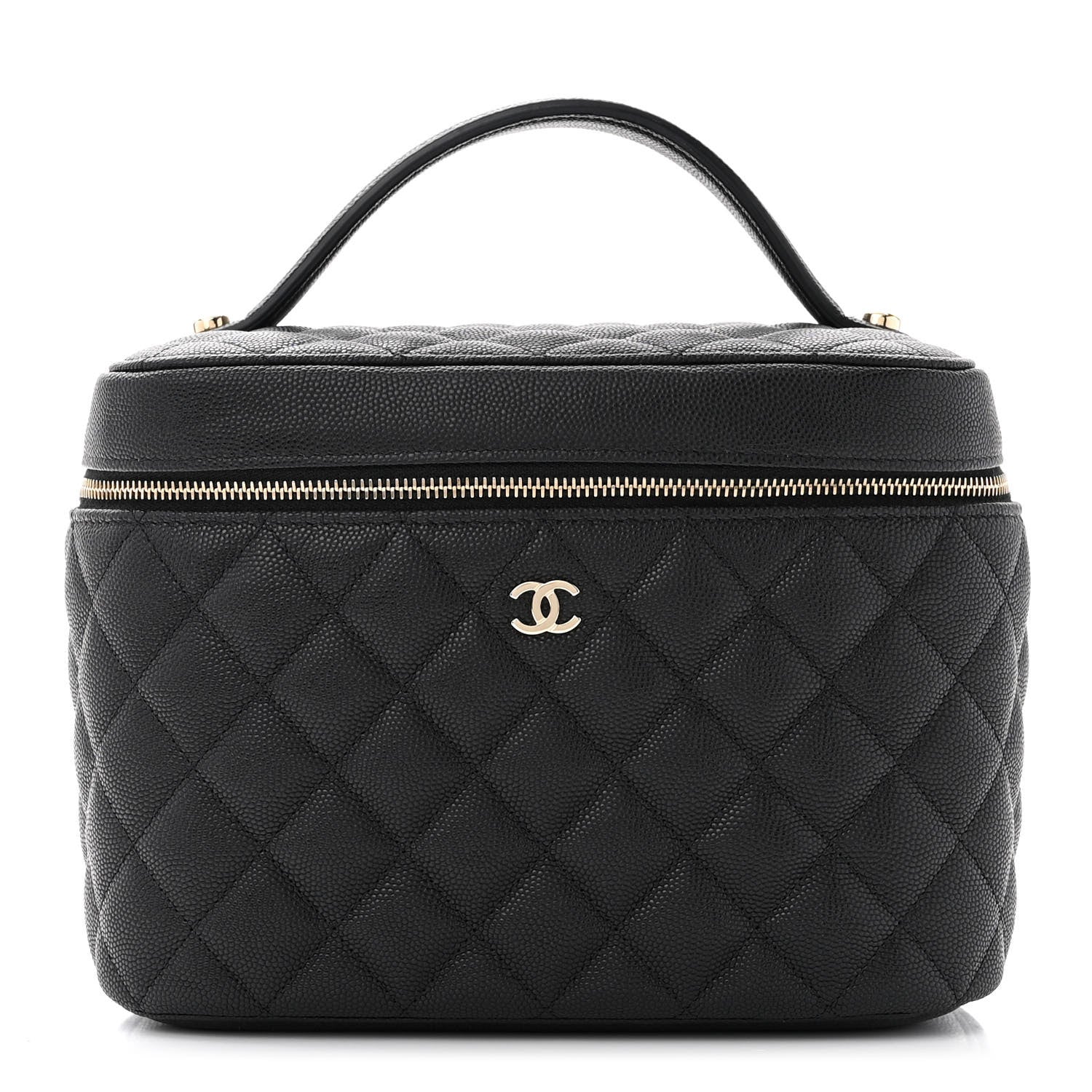 Chanel Caviar Quilted Large Vanity Pouch Black 3 of 12