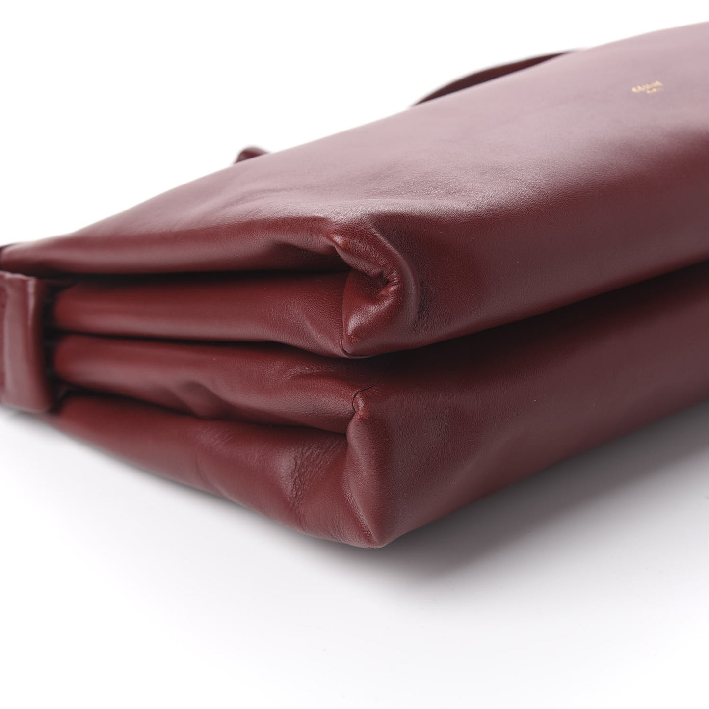 Lambskin Medium Knotted Bag Burgundy