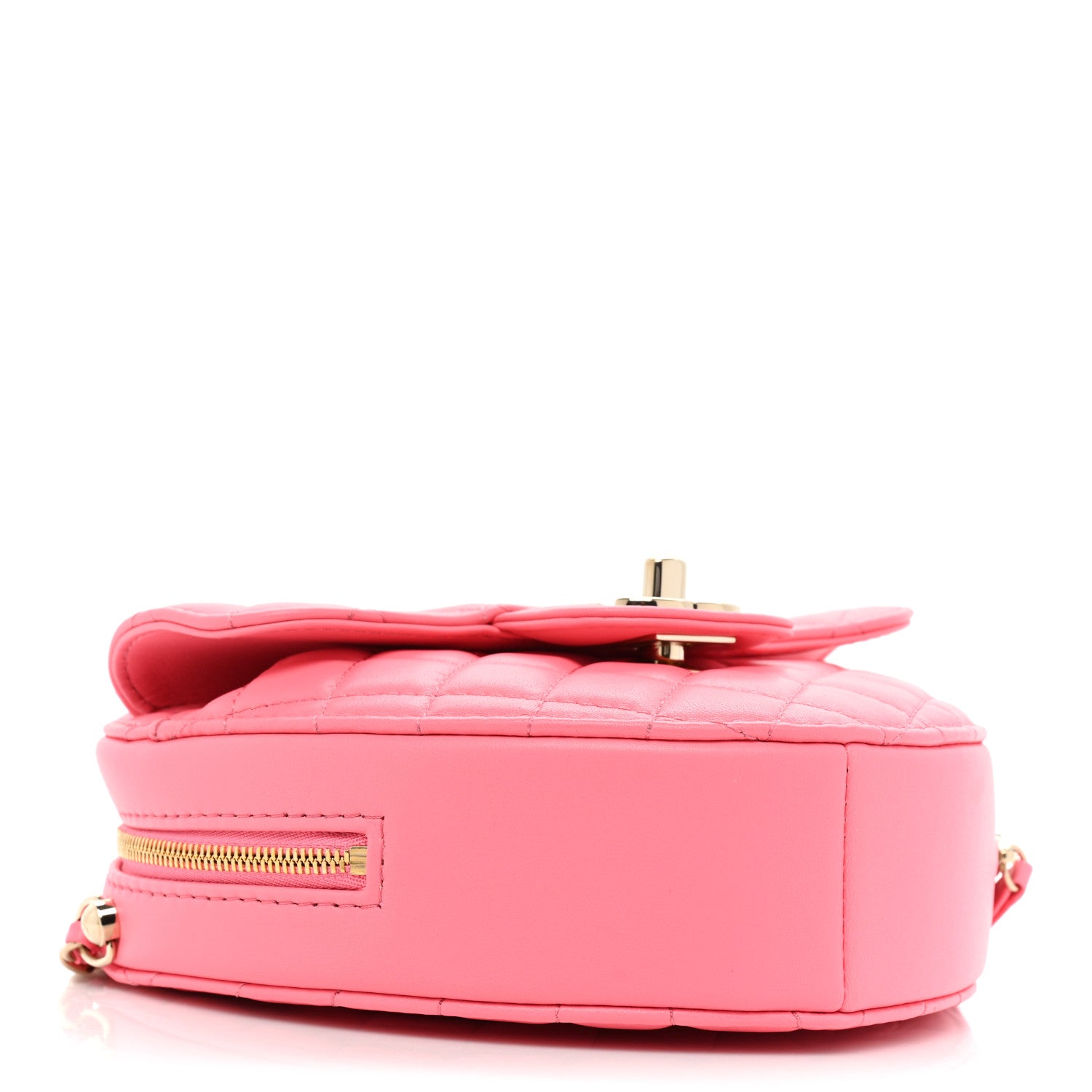 Chanel Lambskin Quilted CC In Love Heart Bag Pink 4 of 9