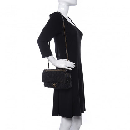 Chanel Crumpled Grained Calfskin Quilted Small Shiva Flap Black 2 of 10