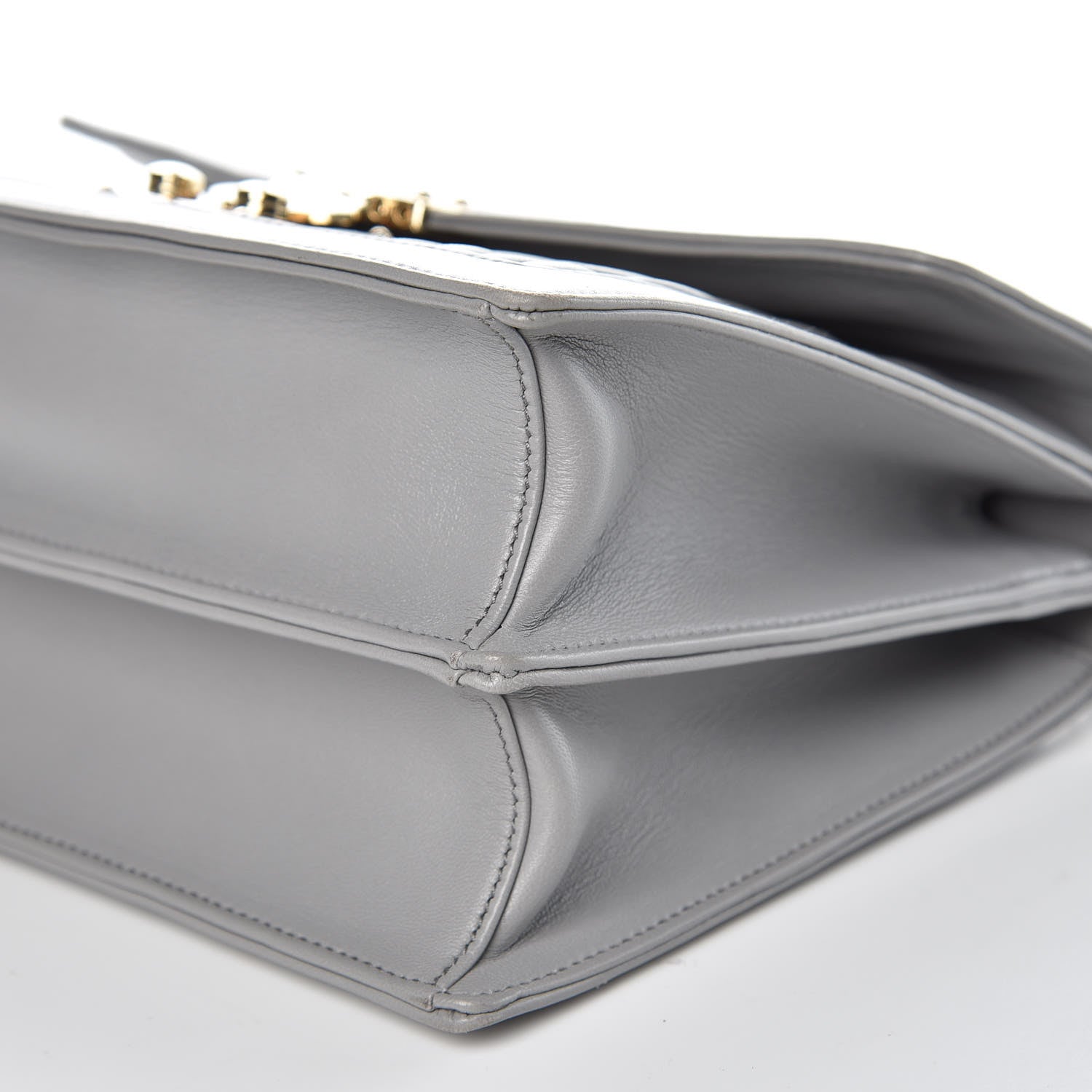 Miu Miu Nappa Confidential Matelasse Top Handle Nube 9 of 10