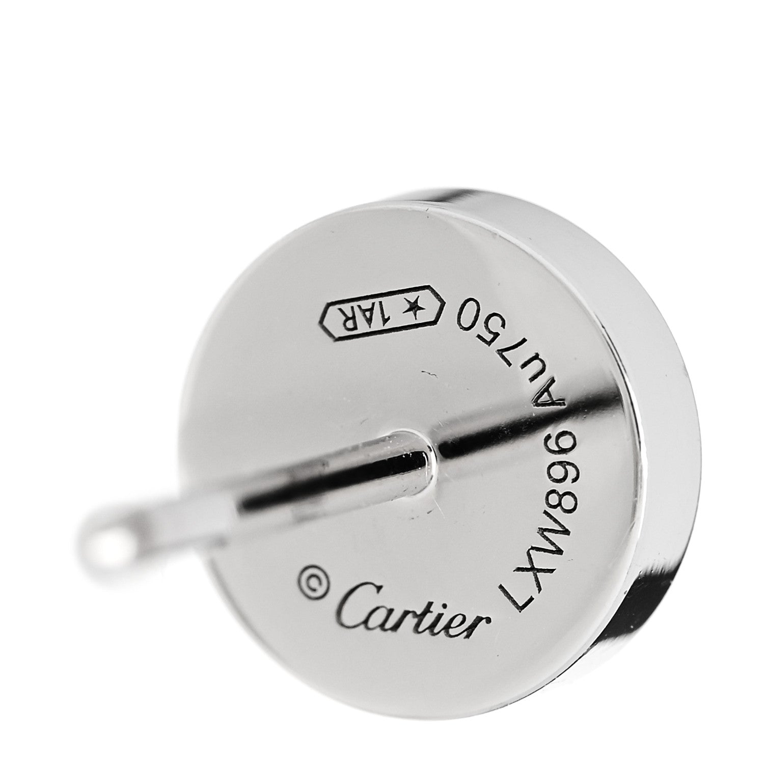 Cartier 18K White Gold LOVE Earrings 4 of 4