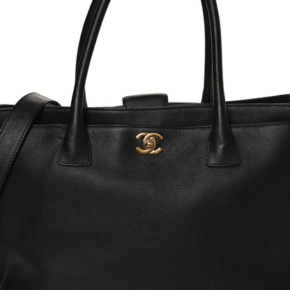 Chanel Caviar Cerf Executive Shopper Tote Black 9 of 11