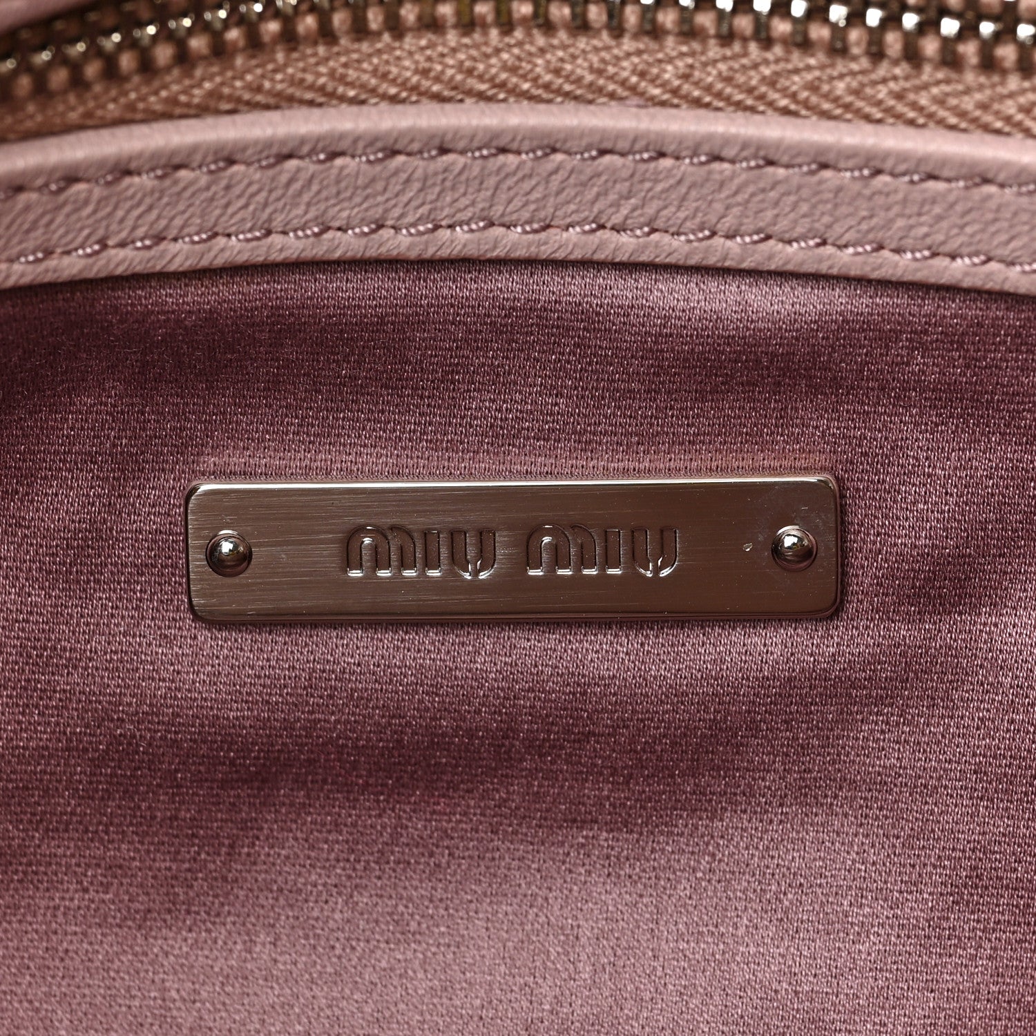 Miu Miu Nappa Matelasse Bi-Color Crystal Flap Clutch Pink Pomice 5 of 7