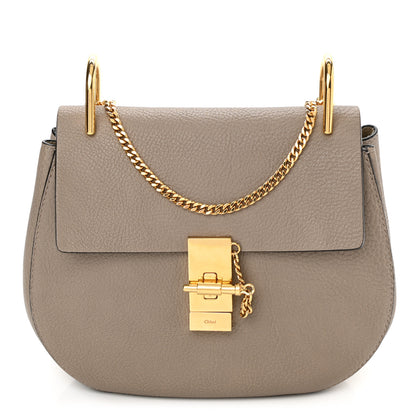 Chloe Grained Lambskin Drew Shoulder Bag Motty Grey 1 of 7