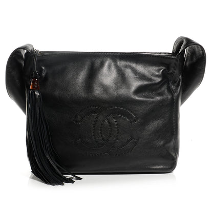 Chanel Lambskin CC Tassel Shoulder Bag Black 1 of 7