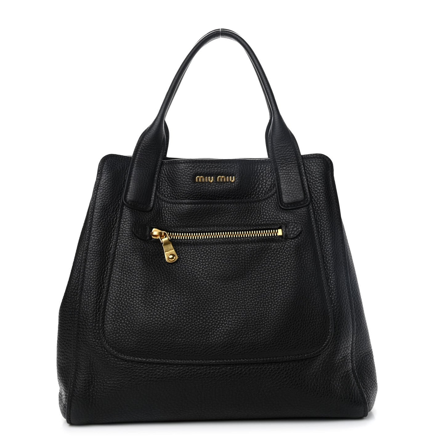 Goatskin Madras Tote Black