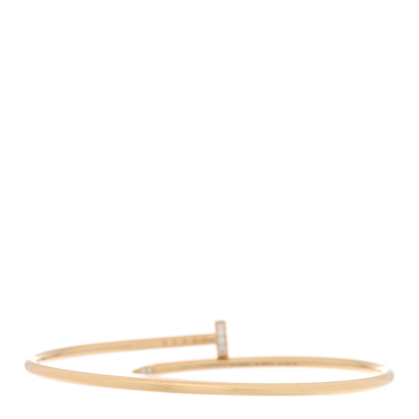 18K Yellow Gold Diamond Small Juste Un Clou Bracelet 19