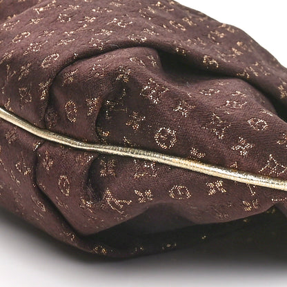 Louis Vuitton Satin Monogram Aumoniere Clutch Brown 9 of 10