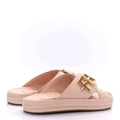 Fendi Vitello Womens Fendigraphy Slide Sandals 40 Light Rose 4 of 9