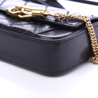 Givenchy Goatskin Quilted GV3 Mini Pocket Convertible Bag Black 6 of 9