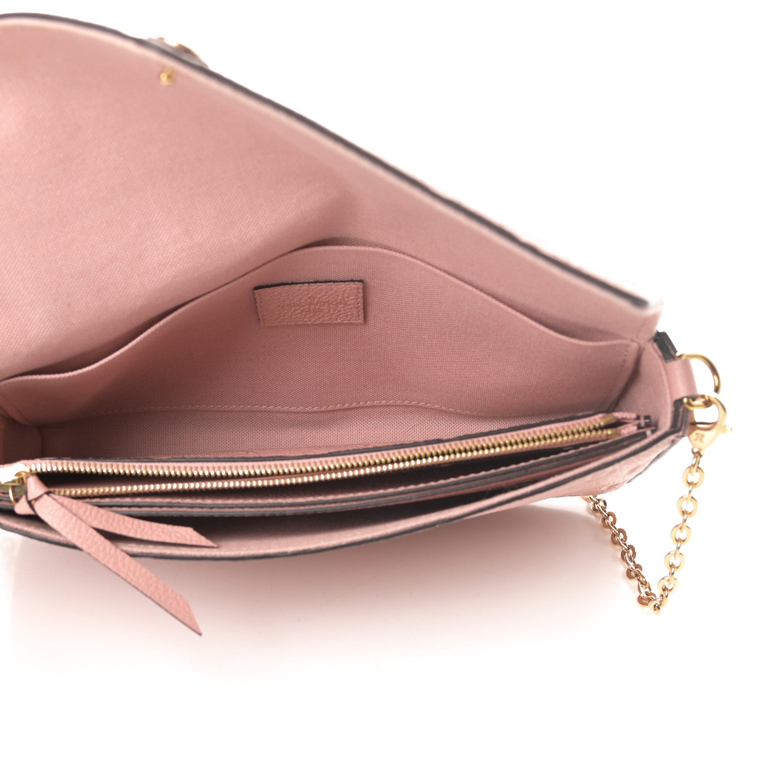 Louis Vuitton Empreinte Pochette Felicie Chain Wallet Rose Poudre 6 of 15