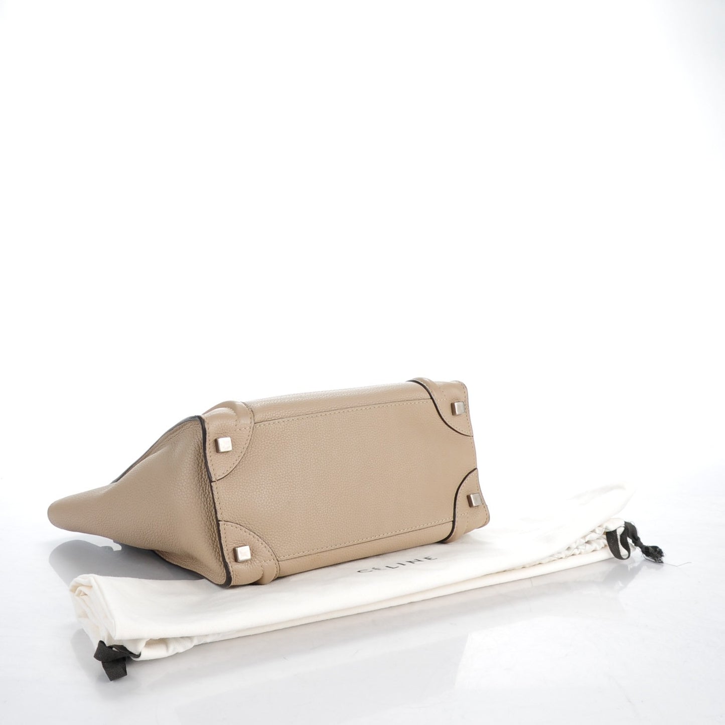 Drummed Calfskin Micro Luggage Dune
