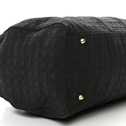 Christian Dior Nylon Cannage Duffle Bag Black 8 of 14