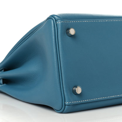 Hermes Swift Kelly Retourne 35 Blue Jean 7 of 8