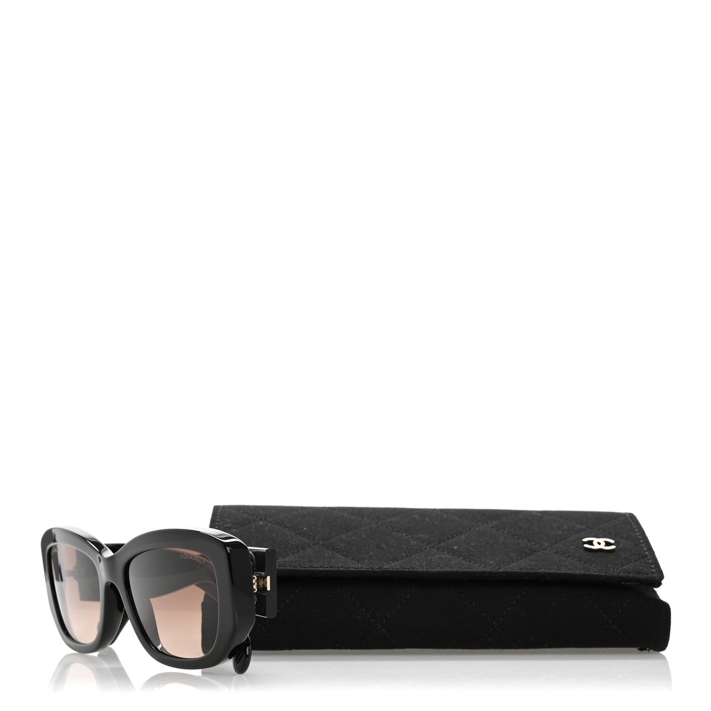 Acetate Rectangle Sunglasses 5493 Black Brown