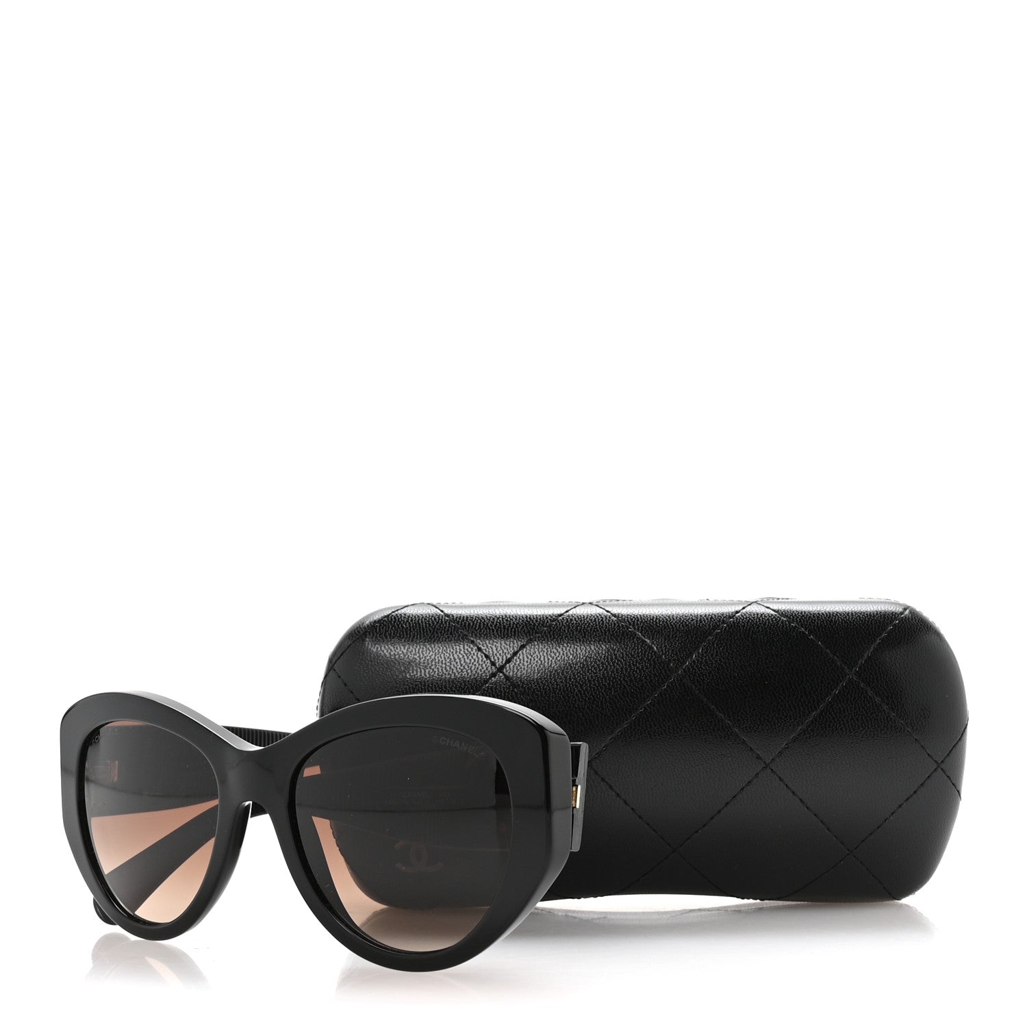 Chanel Acetate Butterfly Large CC Sunglasses 5492 Black 8 of 8