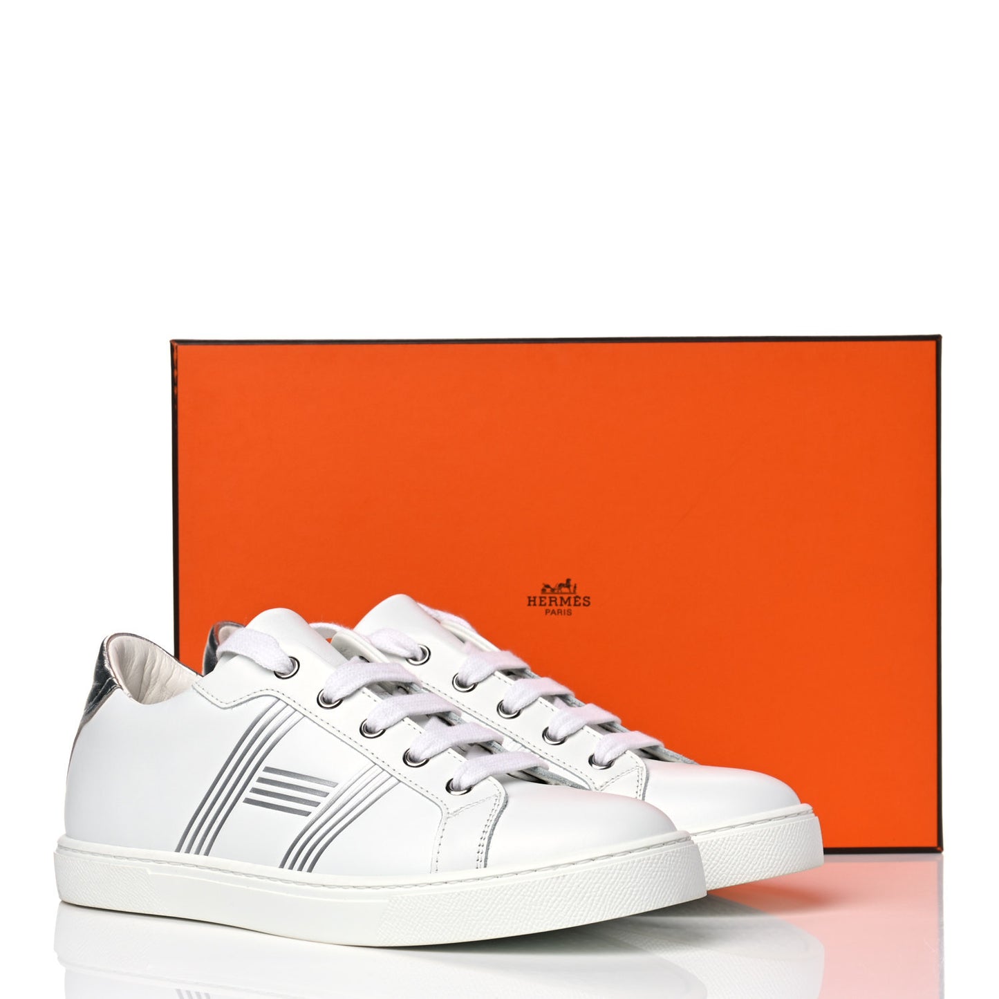 Nappa Womens Avantage Sneakers 37.5 White Argent