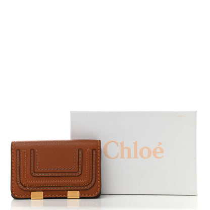 Chloe Grained Calfskin Marcie Compact Wallet Tan 9 of 9