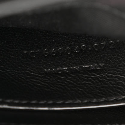 Saint Laurent Suede Calfskin Y Quilted Monogram Small Loulou Chain Satchel Black 8 of 14