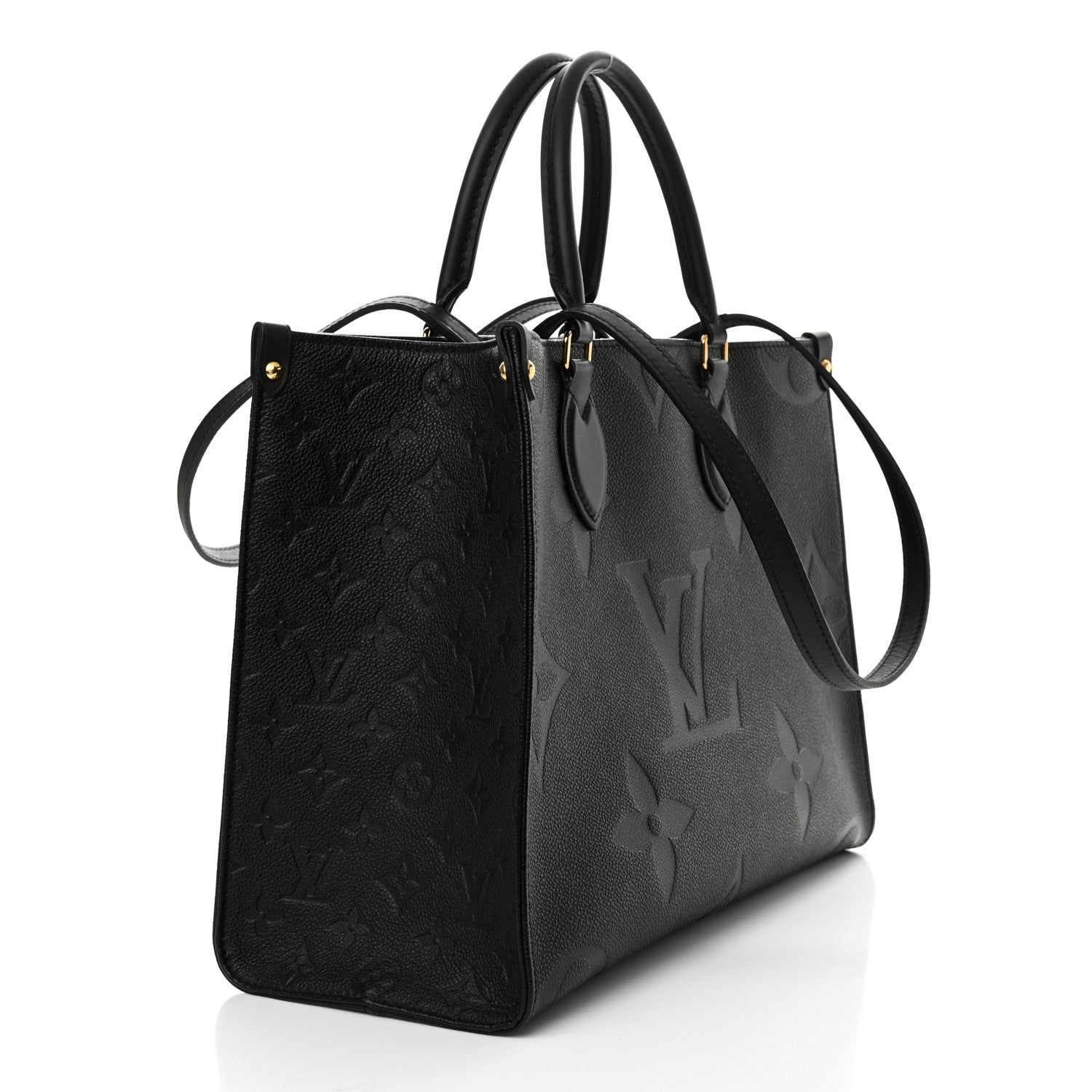 Louis Vuitton Empreinte Monogram Giant OnTheGo MM Black 3 of 14
