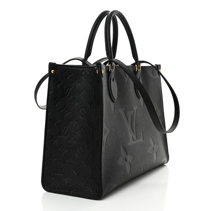 Louis Vuitton Empreinte Monogram Giant OnTheGo MM Black 3 of 14