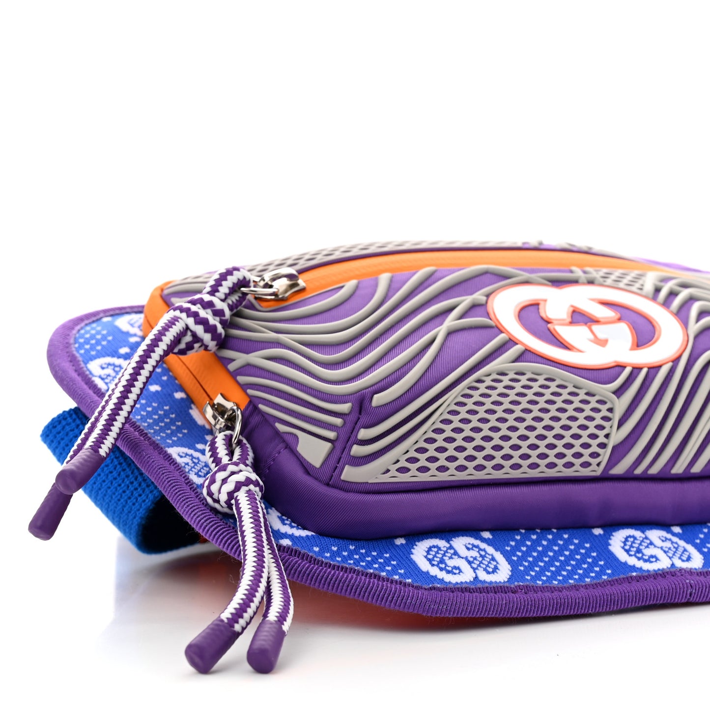 Jersey GG Monogram All Over Sporty Belt Bag Grey White Multicolor
