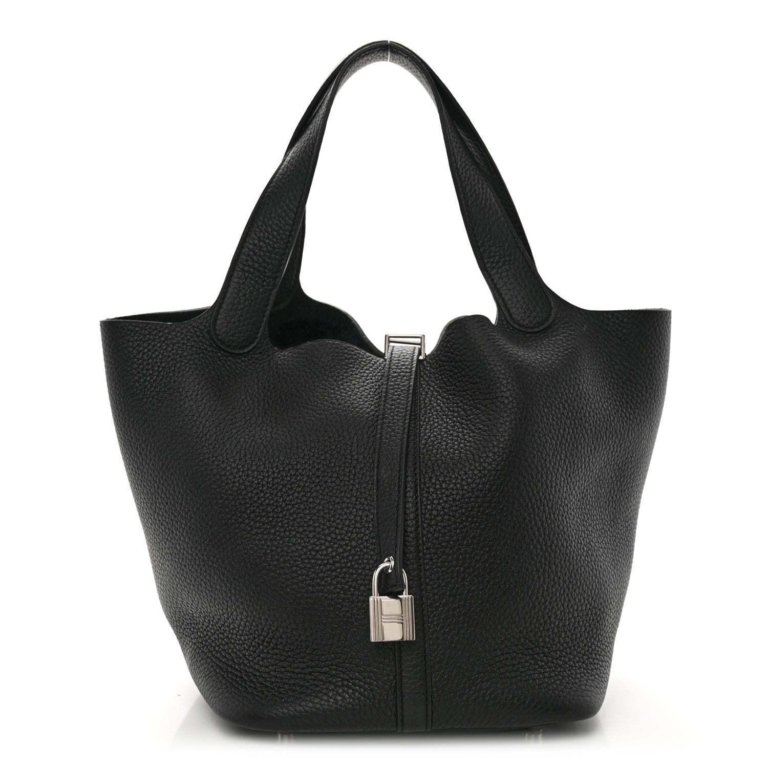 Hermes Taurillon Clemence Picotin Lock 22 MM Black 1 of 10