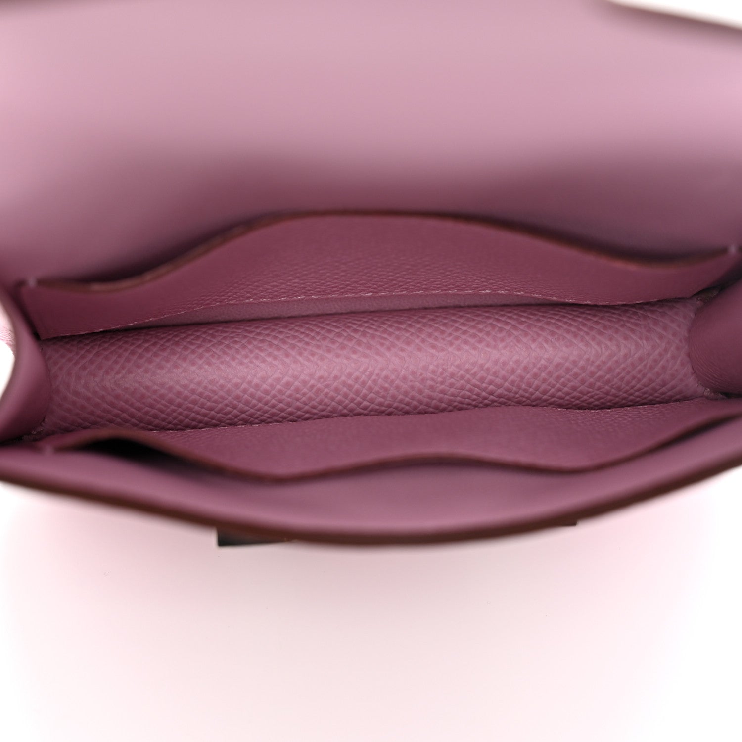 Hermes Epsom Constance Slim Wallet Mauve Sylvestre 7 of 8