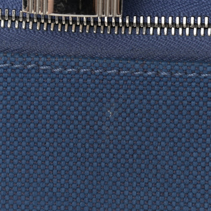Hermes Vache Hunter Toile Herbag Zip 31 PM Bleu Brighton Bleu Saphir 18 of 22