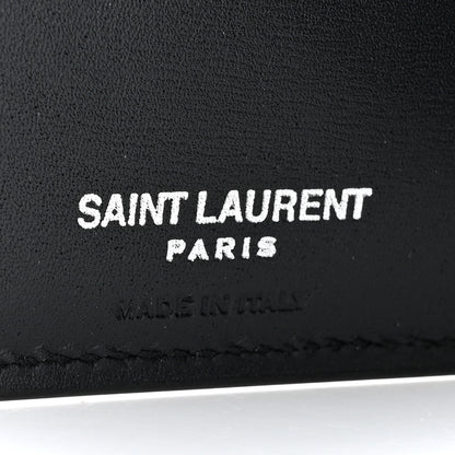 Saint Laurent Smooth Calfskin Monogram East West Wallet Black 7 of 12