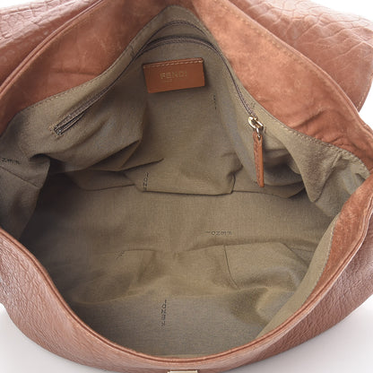 Fendi Crinkled Lambskin Mia Shoulder Flap Camel 5 of 20